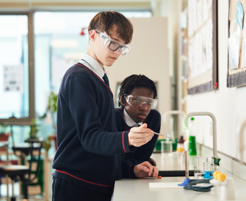 WSQ Secondary Students in Lab
