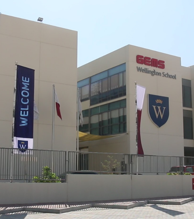 Gems Wellington Qatar Front of School 